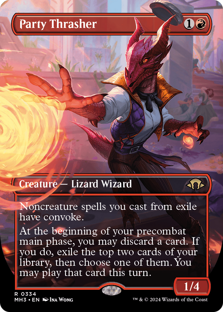 {R} Party Thrasher (Borderless) [Modern Horizons 3][MH3 334]