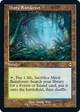 {R} Misty Rainforest (Retro Foil Etched) [Modern Horizons 2][RF ET MH2 438]
