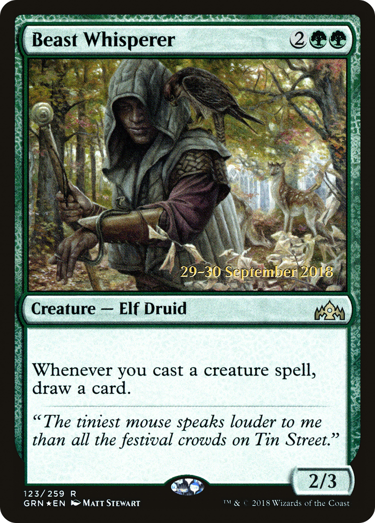 {R} Beast Whisperer [Guilds of Ravnica Prerelease Promos][PR GRN 123] - Misty Mountain Games