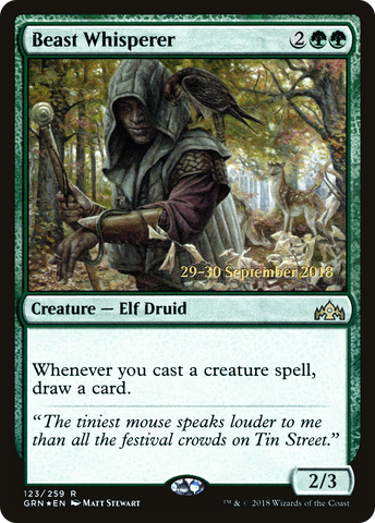 {R} Beast Whisperer [Guilds of Ravnica Prerelease Promos][PR GRN 123]