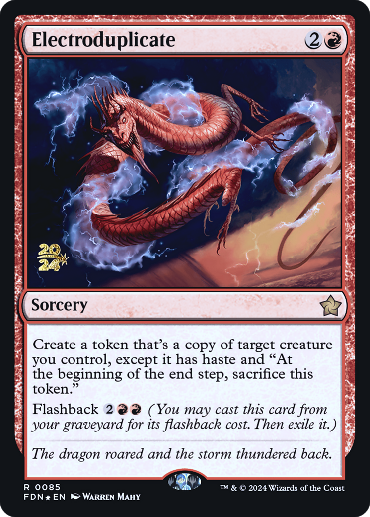 {@R} Electroduplicate [Foundations Prerelease Promos][PR FDN 085]