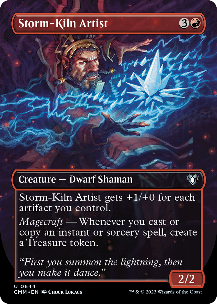 {C} Storm-Kiln Artist (Borderless Alternate Art) [Commander Masters][CMM 644]