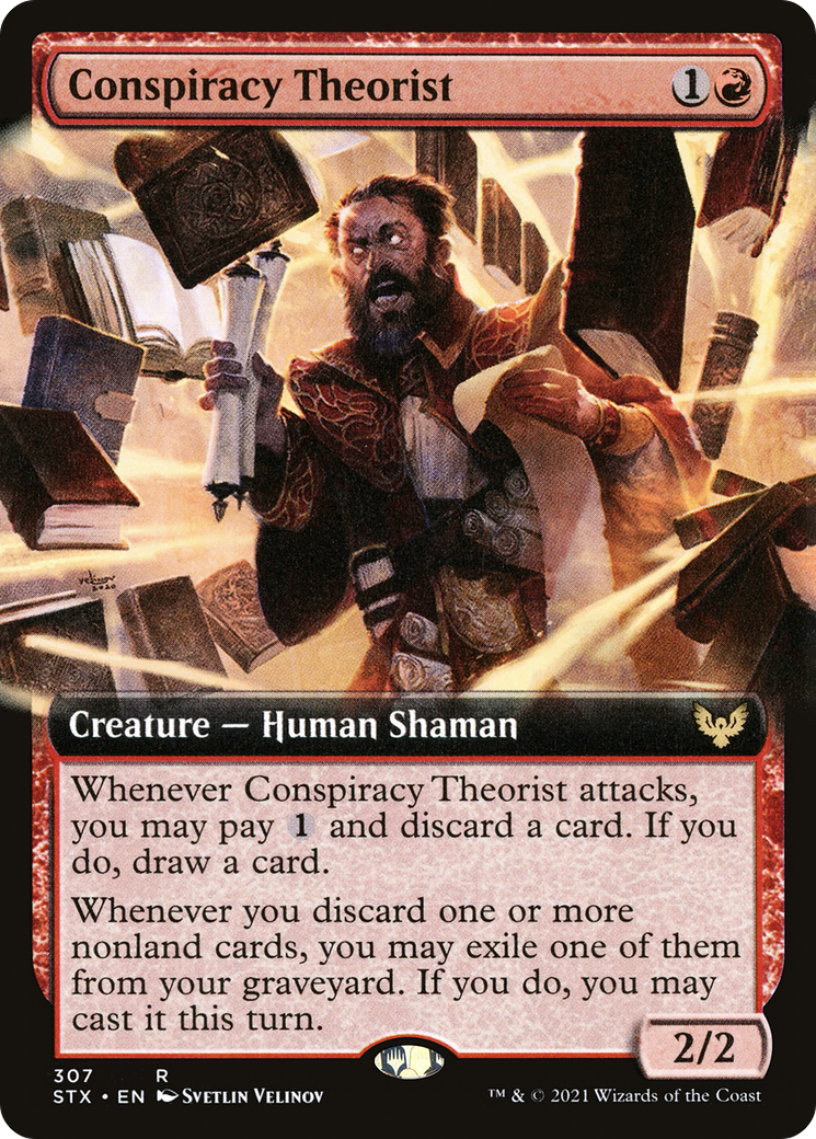 {R} Conspiracy Theorist (Extended Art) [Strixhaven: School of Mages][STX 307]
