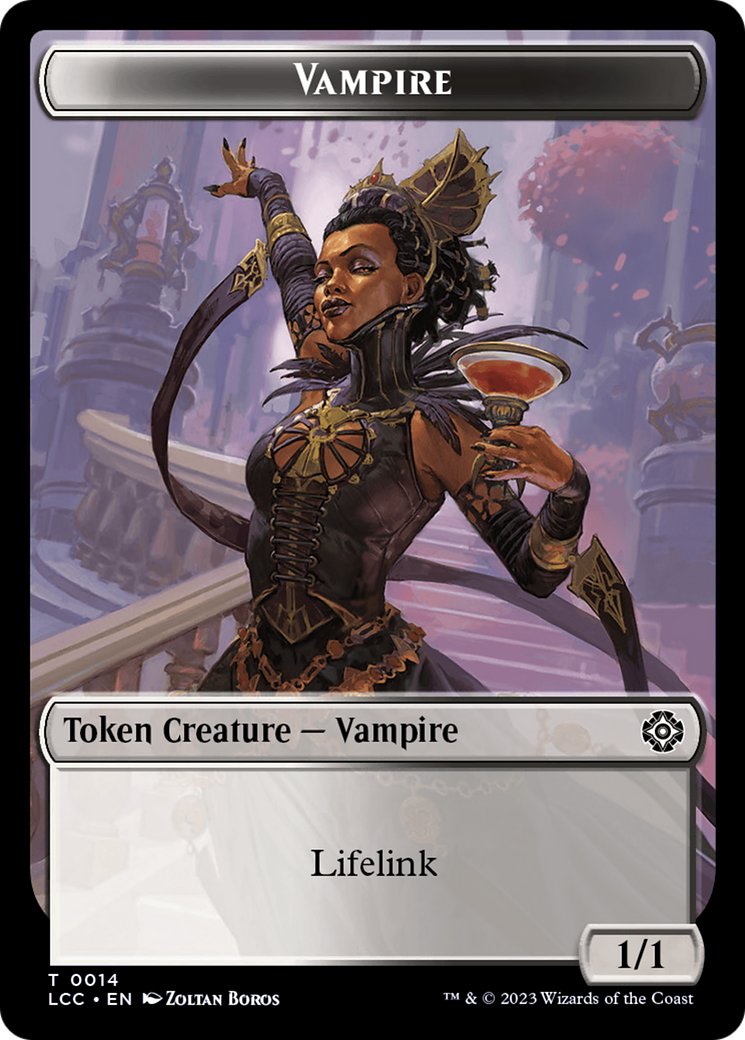 {T} Vampire (0014) // Vampire Demon Double-Sided Token [The Lost Caverns of Ixalan Commander Tokens][TLCC 14//15]