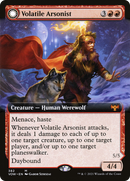 {R} Volatile Arsonist // Dire-Strain Anarchist (Extended Art) [Innistrad: Crimson Vow][VOW 382]
