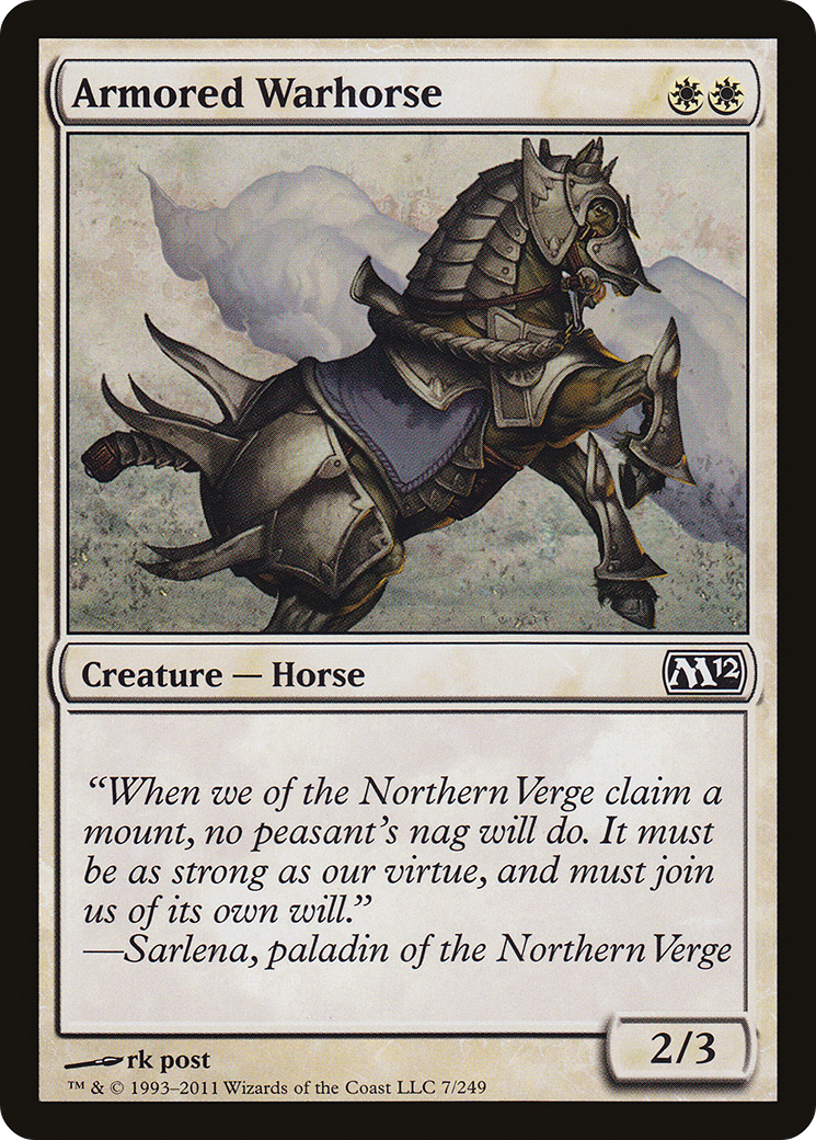 {C} Armored Warhorse [Magic 2012][M12 007]