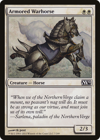 {C} Armored Warhorse [Magic 2012][M12 007]