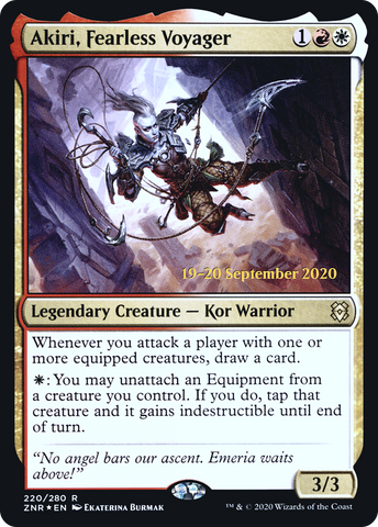 {R} Akiri, Fearless Voyager [Zendikar Rising Prerelease Promos][PR ZNR 220]