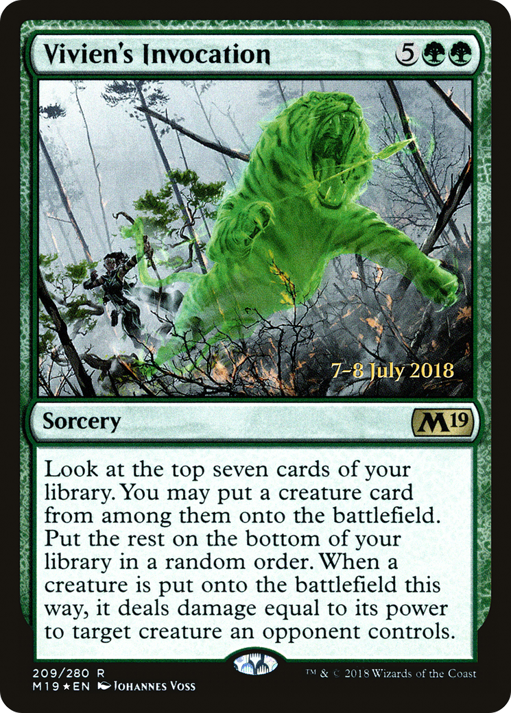 {R} Vivien's Invocation [Core Set 2019 Prerelease Promos][PR M19 209]