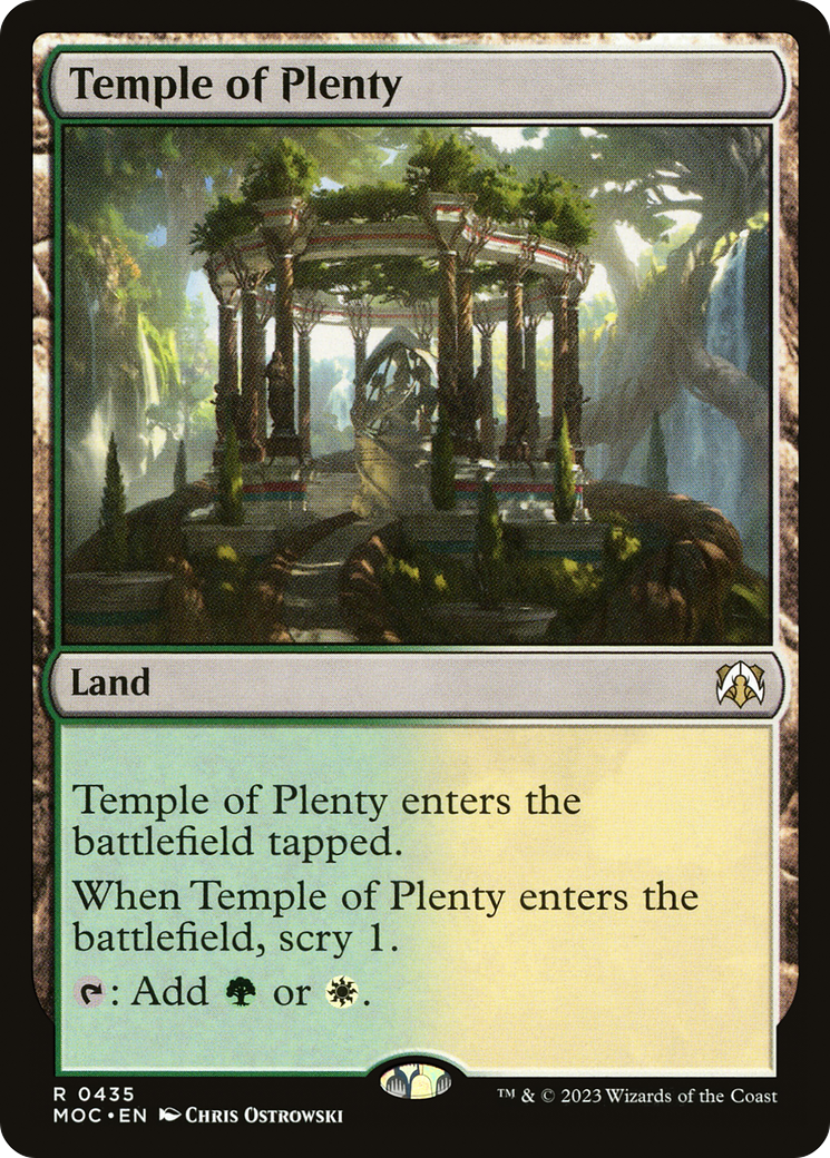 {R} Temple of Plenty [March of the Machine Commander][MOC 435]