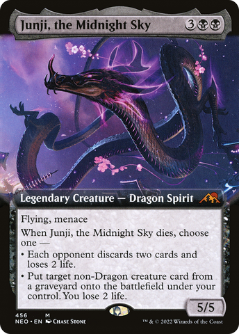 {R} Junji, the Midnight Sky (Extended Art) [Kamigawa: Neon Dynasty][NEO 456]