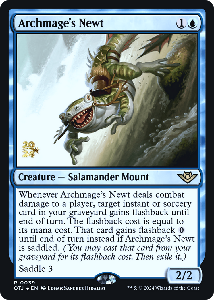 {@R} Archmage's Newt [Outlaws of Thunder Junction Prerelease Promos][PR OTJ 039]