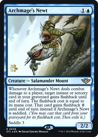 {@R} Archmage's Newt [Outlaws of Thunder Junction Prerelease Promos][PR OTJ 039]