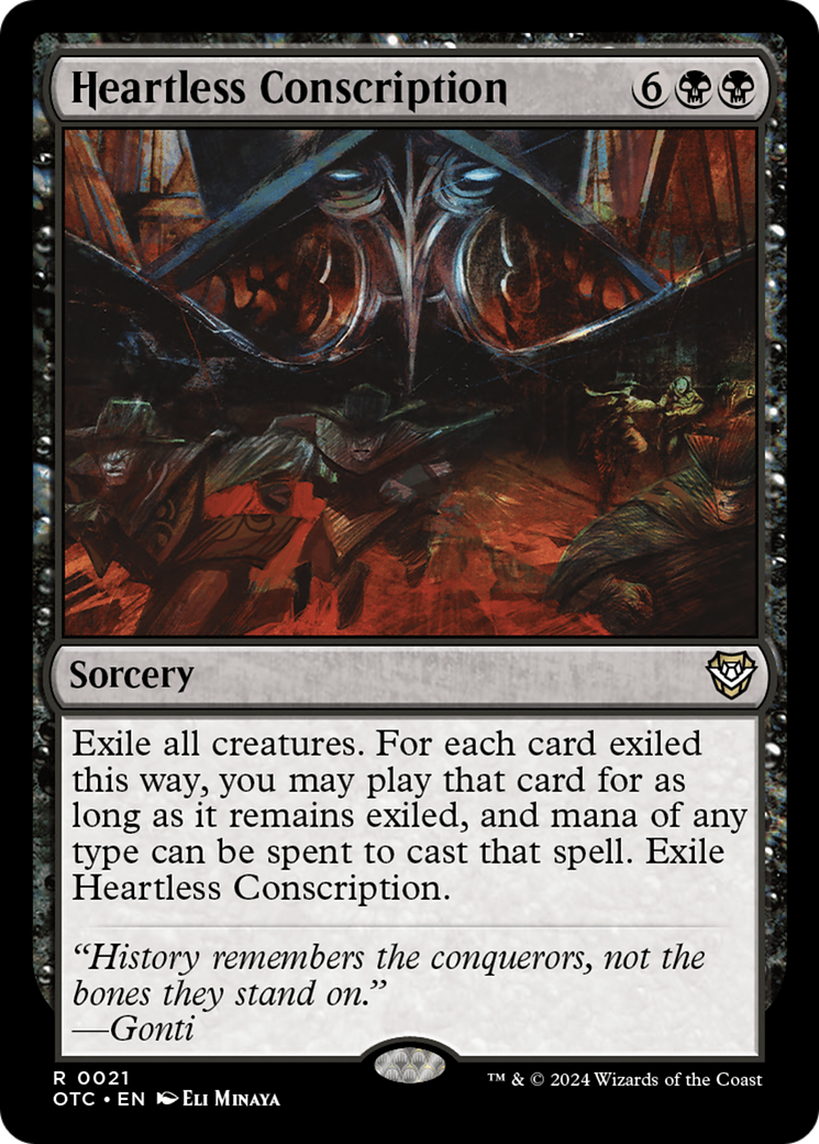{R} Heartless Conscription [Outlaws of Thunder Junction Commander][OTC 021]