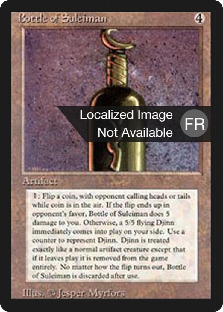 {F} Bottle of Suleiman [Foreign Black Border][FBB 3ED 237]