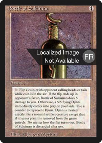 {F} Bottle of Suleiman [Foreign Black Border][FBB 3ED 237]