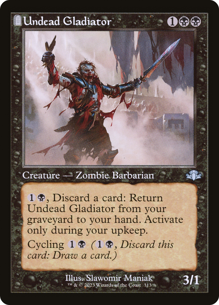 {C} Undead Gladiator (Retro) [Dominaria Remastered][DMR 313]