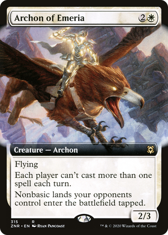 {R} Archon of Emeria (Extended Art) [Zendikar Rising][ZNR 315]