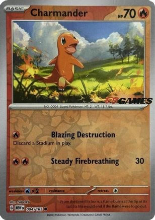 [PKM] Charmander (004/165) (EBGames Exclusive) [Miscellaneous Cards]