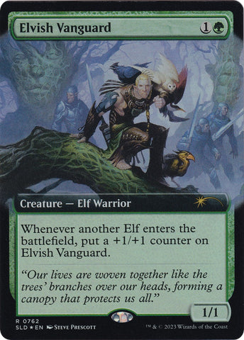 {R} Elvish Vanguard (Extended Art) [Secret Lair Drop Series][SLD 762]