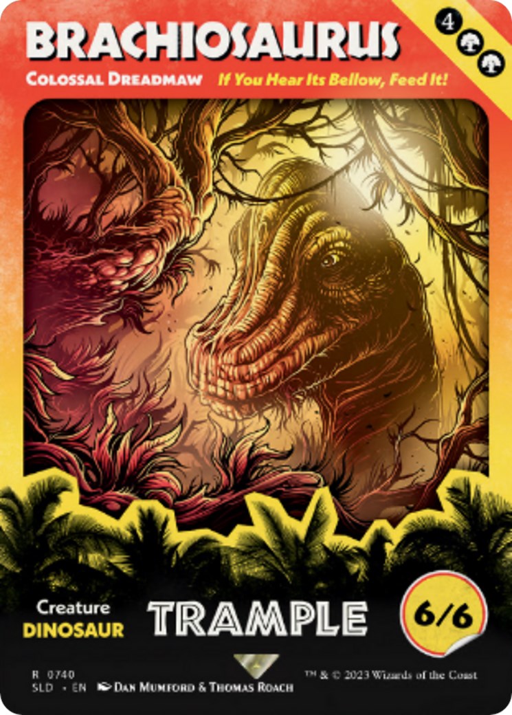 {R} Brachiosaurus - Colossal Dreadmaw (Rainbow Foil) [Secret Lair Drop Series][RBF SLD 740]