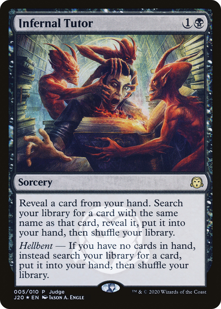 {R} Infernal Tutor [Judge Gift Cards 2020][PA J20 005]