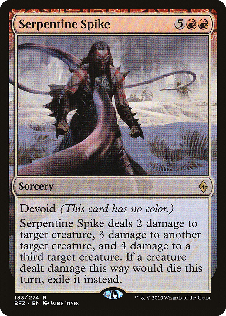 {R} Serpentine Spike [Battle for Zendikar][BFZ 133]