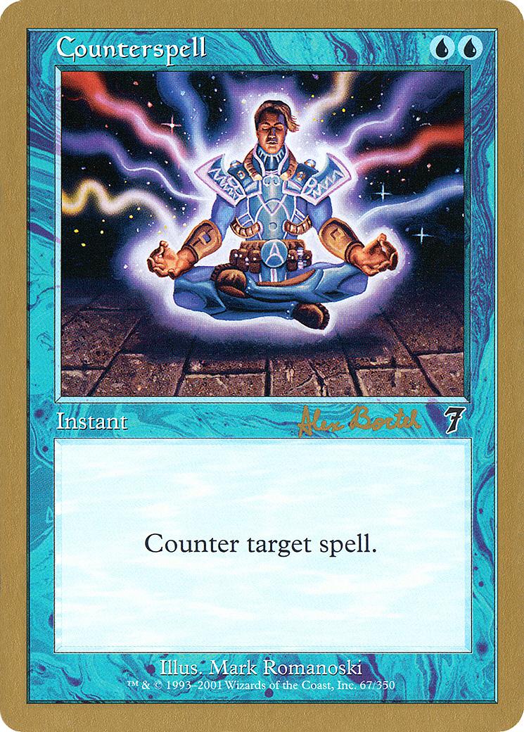 {C} Counterspell (Alex Borteh) (7ED) [World Championship Decks 2001][GB WC01 AB67]
