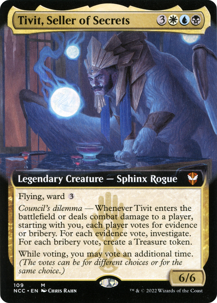 {R} Tivit, Seller of Secrets (Extended Art) [Streets of New Capenna Commander][NCC 109]