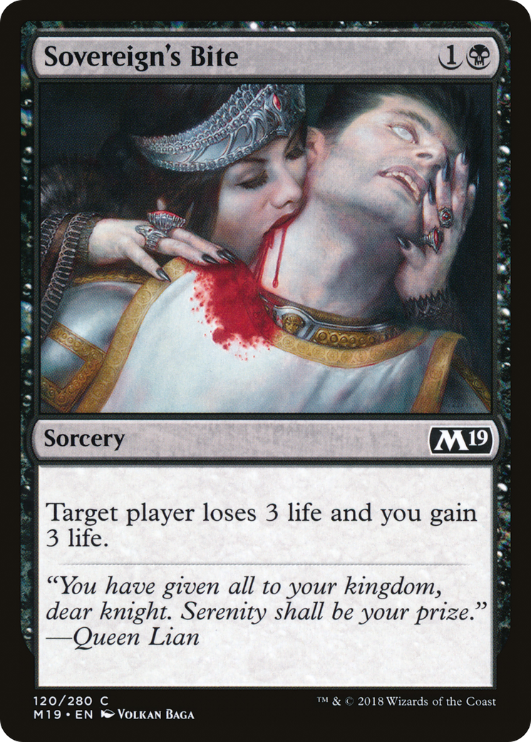 {C} Sovereign's Bite [Core Set 2019][M19 120]