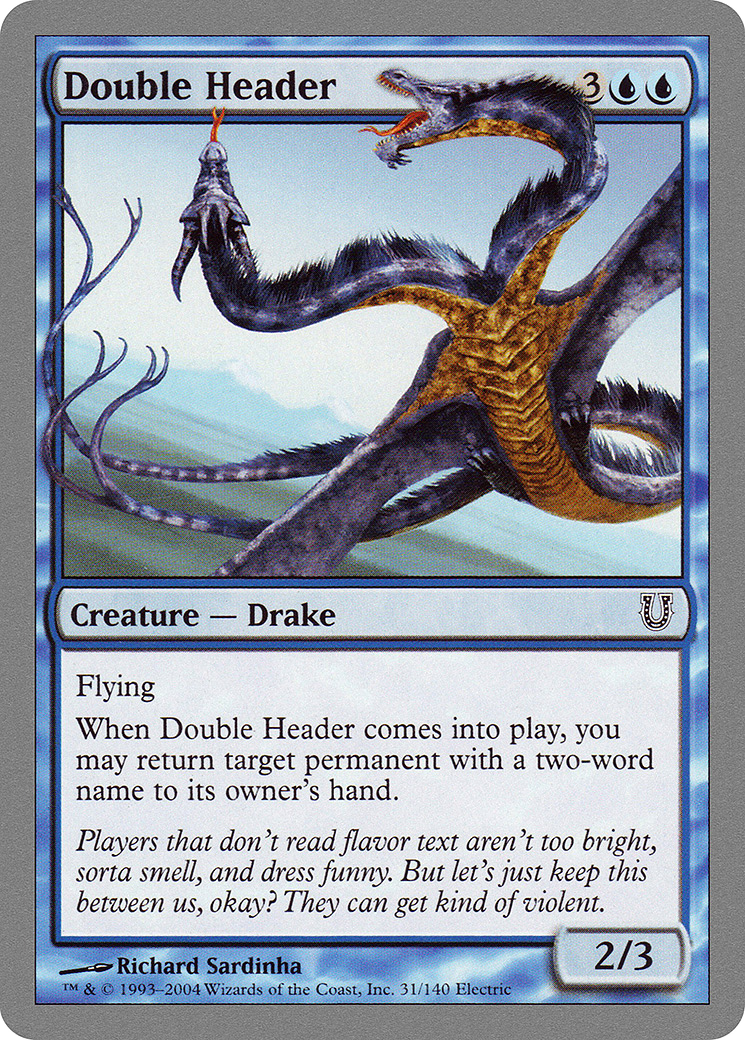 {C} Double Header [Unhinged][UNH 031]