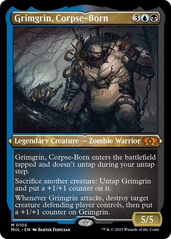 {R} Grimgrin, Corpse-Born (Foil Etched) [Multiverse Legends][MUL 106]