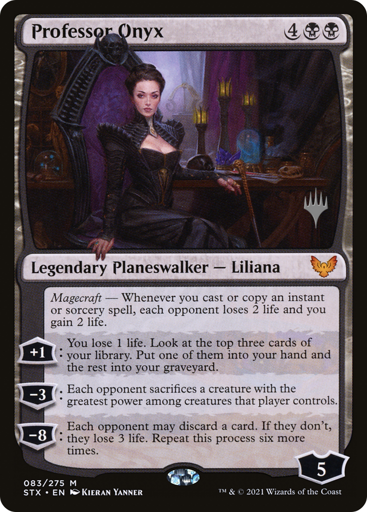{R} Professor Onyx (Promo Pack) [Strixhaven: School of Mages Promos][PP STX 083]