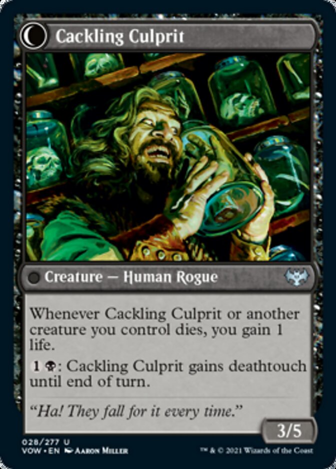 {C} Panicked Bystander // Cackling Culprit [Innistrad: Crimson Vow][VOW 028]
