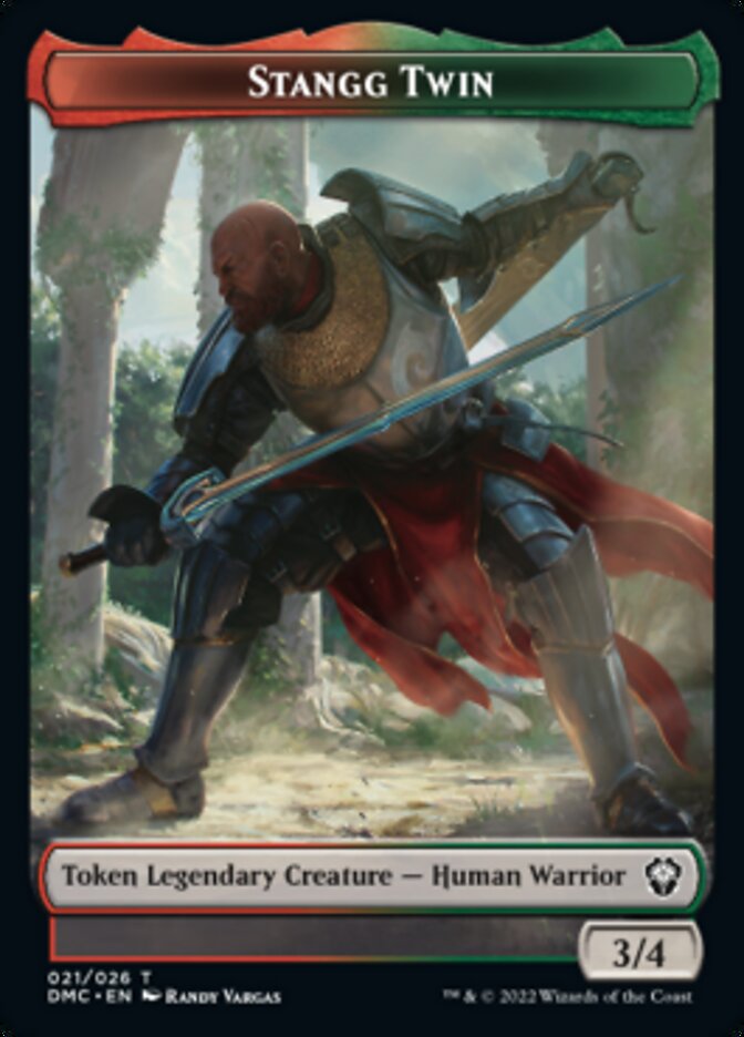 {T} Soldier // Stangg Twin Double-sided Token [Dominaria United Tokens][TDMU 004]