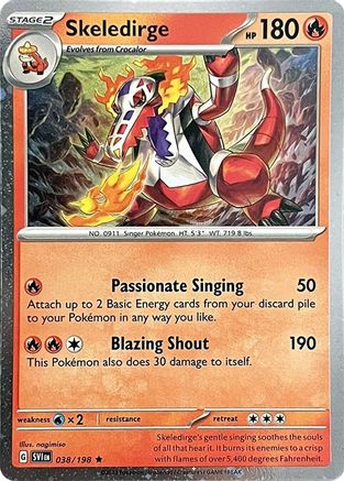 [PKM] Skeledirge (038/198) (Cosmos Holo) [Miscellaneous Cards]