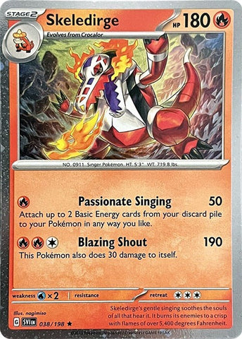 [PKM-R] Skeledirge (038/198) (Cosmos Holo) [Miscellaneous Cards]