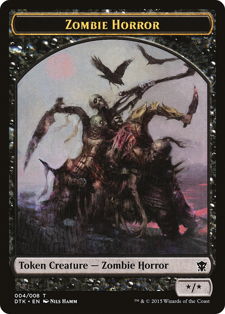 {T} Zombie Horror Token [Dragons of Tarkir Tokens][TDTK 004] - Misty Mountain Games