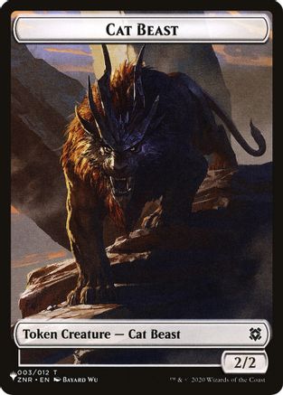 {T} Cat Beast // Rat Double-Sided Token [Secret Lair Commander Deck: Raining Cats and Dogs Tokens][TSLD 3//3]