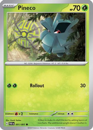 [PKM] Pineco (001/091) [Scarlet & Violet: Paldean Fates]