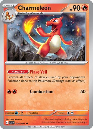 [PKM] Charmeleon (008/091) [Scarlet & Violet: Paldean Fates]