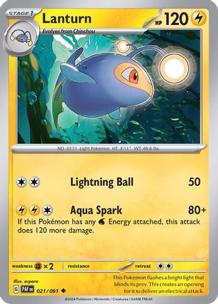 [PKM] Lanturn (021/091) [Scarlet & Violet: Paldean Fates]