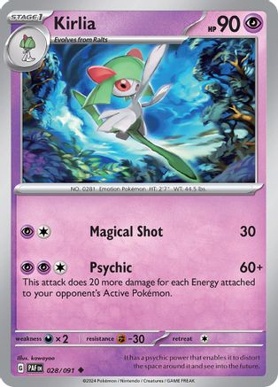 [PKM] Kirlia (028/091) [Scarlet & Violet: Paldean Fates]