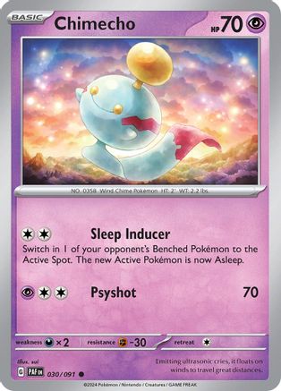 [PKM] Chimecho (030/091) [Scarlet & Violet: Paldean Fates]