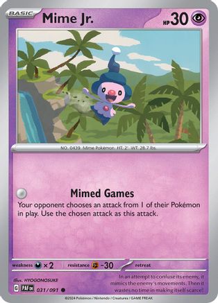 [PKM] Mime Jr. (031/091) [Scarlet & Violet: Paldean Fates]