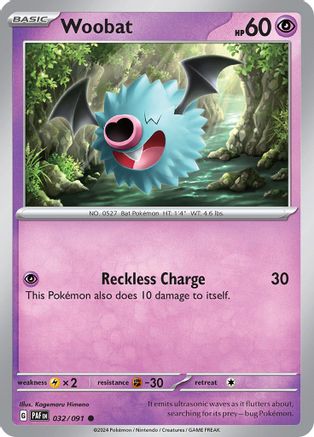 [PKM] Woobat (032/091) [Scarlet & Violet: Paldean Fates]