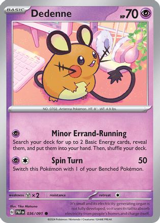 [PKM] Dedenne (036/091) [Scarlet & Violet: Paldean Fates]
