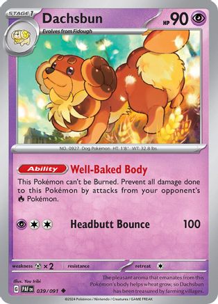 [PKM-C] Dachsbun (039/091) [Scarlet & Violet: Paldean Fates]