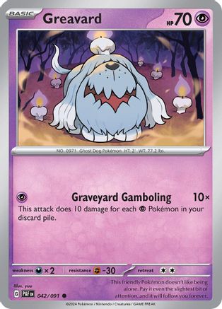 [PKM-C] Greavard (042/091) [Scarlet & Violet: Paldean Fates]