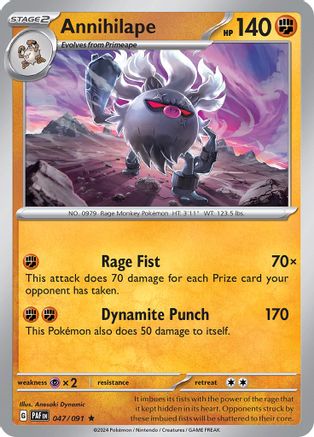 [PKM] Annihilape (047/091) [Scarlet & Violet: Paldean Fates]